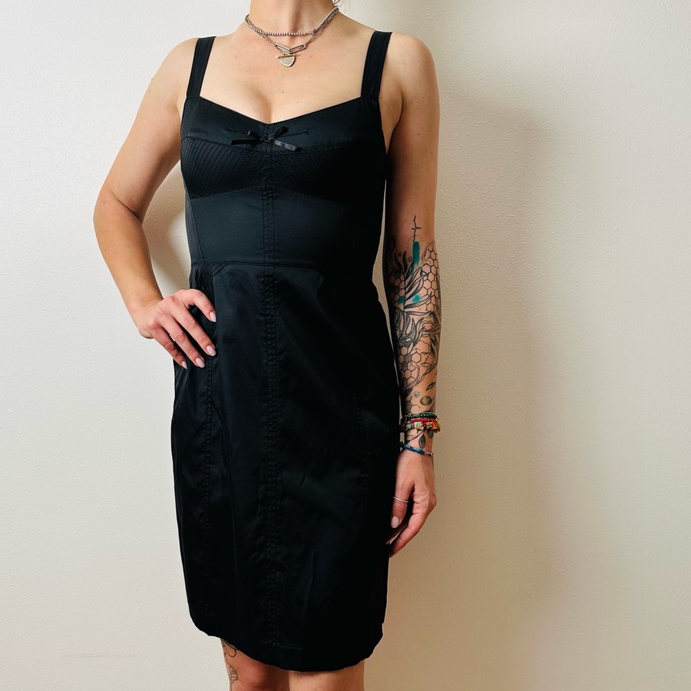 Banana Republic black strap mini dress - Picture 2 of 7